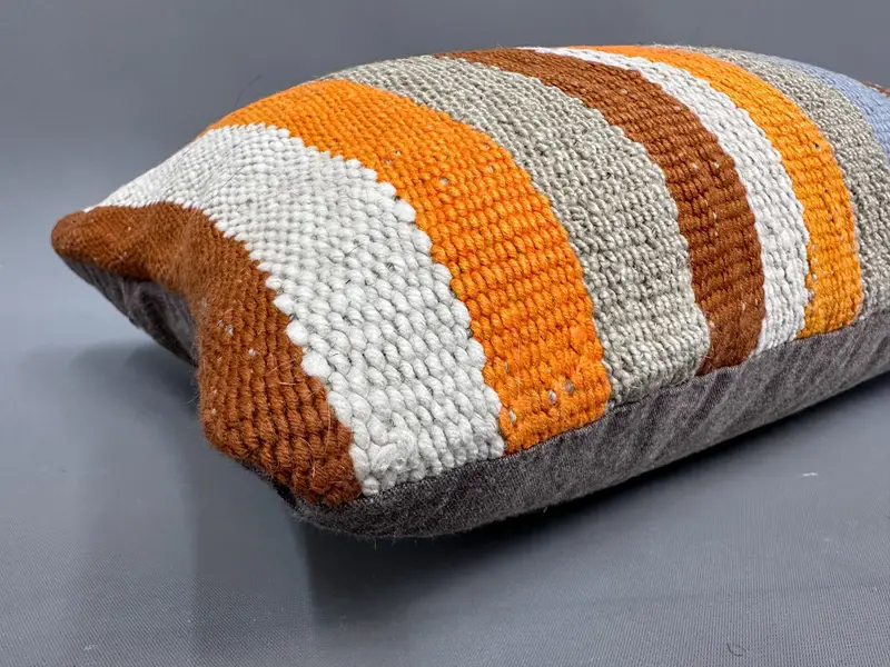 12x20 White Cushion Cover, Muted Pillow Case, Vintage Kilim Throw Pillow, Yoga Cushion Cover, Kilim Pillow Cover, Throw Kilim Pillow, Pillow - 6