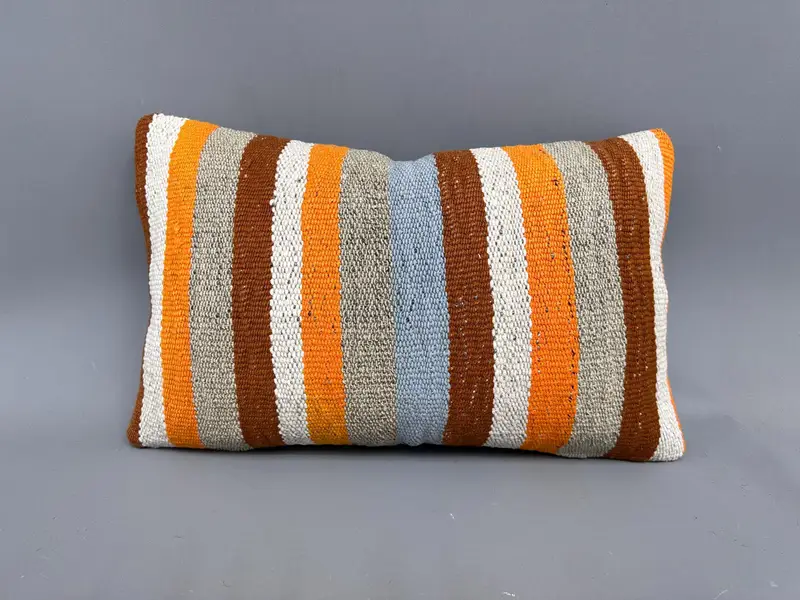 12x20 White Cushion Cover, Muted Pillow Case, Vintage Kilim Throw Pillow, Yoga Cushion Cover, Kilim Pillow Cover, Throw Kilim Pillow, Pillow - 4
