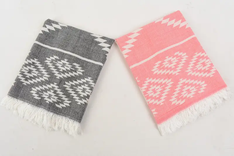 Kişiselleştirilmiş Mutfak Havlu, El Boyutlu Havlular, Yaz Hediyesi, Küçük Banyo Havluları, 40x20 Pamuk Kilim havlu, El Yapımı Hediye, Seyahat Havlu, Banyo Havlular - 7
