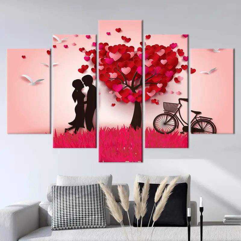 Gift for Couple, Love Canvas Art, Pink Wall Decor, Girl Room Decor, Gift for Girl, Valentines Day Gift, Romantic Canvas Art, Wall Art, - 10