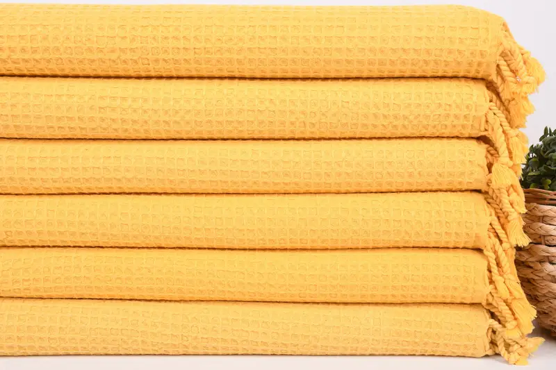 Yaz havlu, düğün hediyesi mutfak havlu, gelin için hediye, kişiselleştirilmiş hediye, kişiselleştirilmiş hediyeler, 40x20 pamuk waffle havlu, özel el havlu - 2