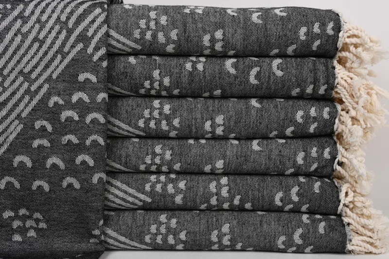 Wedding Hand Made Gift, Handmade Gift, Bachelor Gifts, Peshtemal Towel USA, 68x40 Cotton Mountain Design Towel, Memorial Gift, Fouta towel - 1