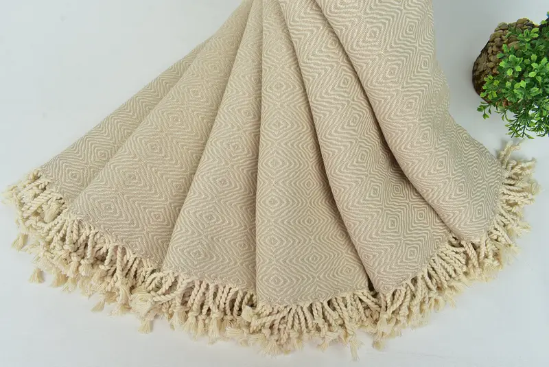 Personalized Towel, Custom Gifts, Summer Towel, Quick-dry towel, Handmade Turkish Towel, 70x40 Cotton Zigzag Diamond Towel, Quick-Dry Beach Towel - 4
