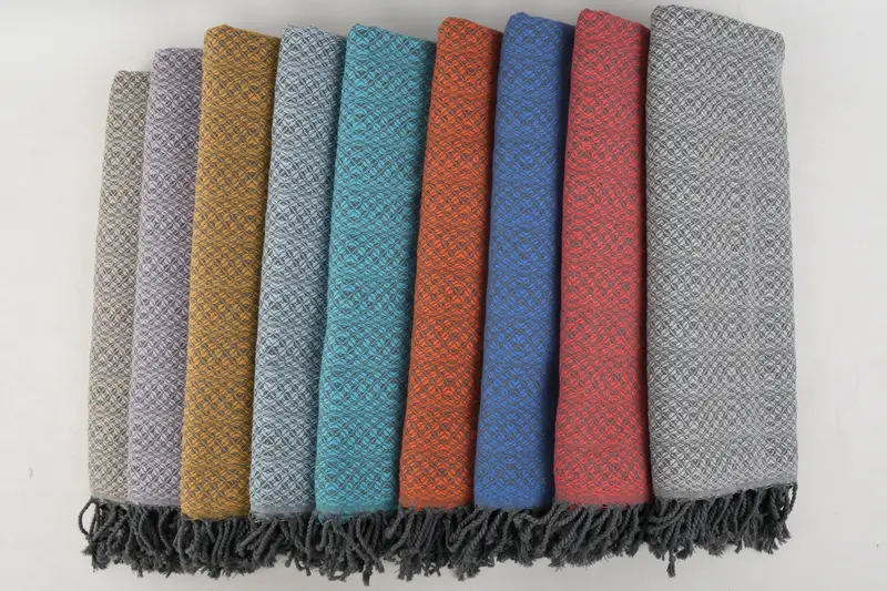 Spa Towel, Turkish towel, 70x40 Cotton Geometric Towel, Personalized Wedding Gift, Baby Boy Gift, Florida Bachelorette Party Favors, Gifts For Him - 3