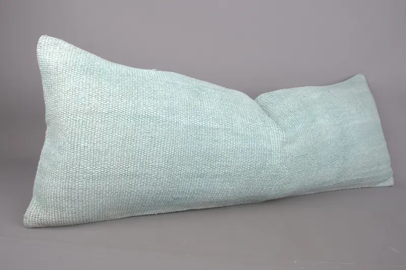 Pillow Sham, Antique Pillows, Kilim Pillow Cover, 16x43 Green Pillow Case, Garden Cushion Cover, Floor Pillow Case, Wholesale Pillow, Gift Pillow - 1