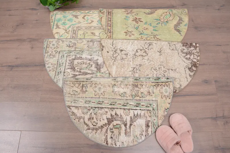 Çevre dostu, makinede yıkanabilir yün paspas, 18x30 inç halı