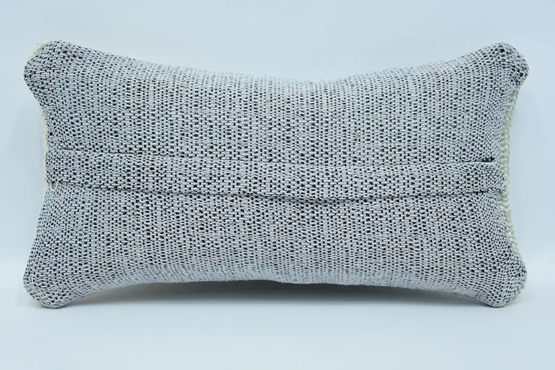 Handwoven Pillow Cover Cushion, Pillow Sham, Antique Pillows, Ethnical Kilim Rug Pillow, Boho Pillow, 8x16 Green Cushion - 6