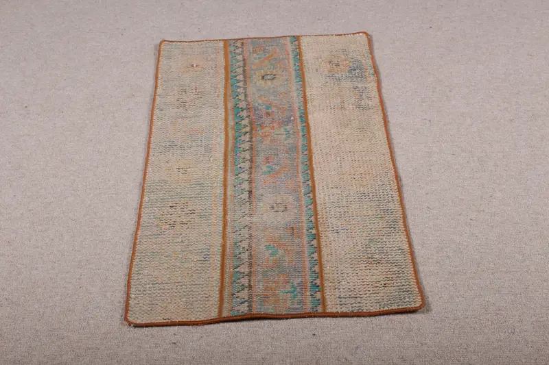 1,7x3,2 Fuß brauner und blauer Perserteppich, elegantes Dekor