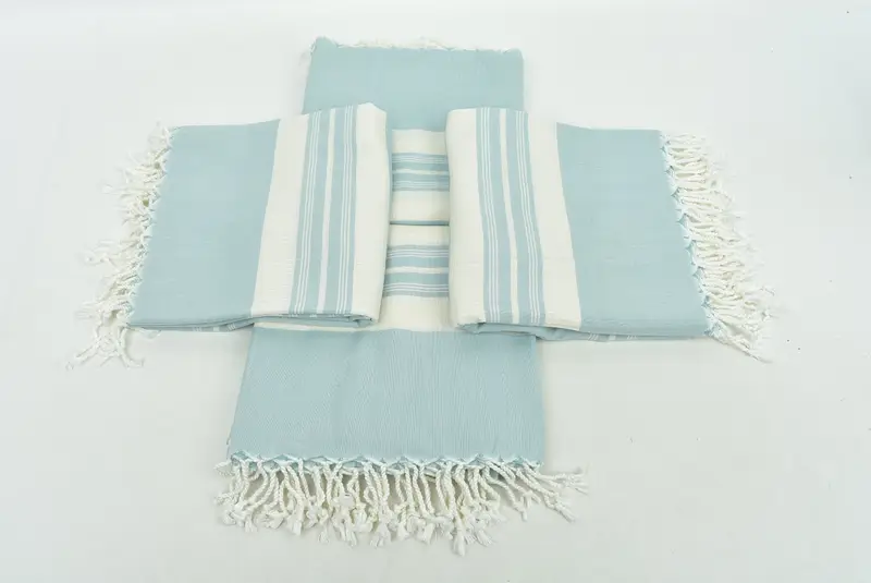 Personalized Beach Towel, 60x38 Cotton Striped Towel, Bridal Shower Gift, Gift Towel, Custom Bath Towel, Girl Trip Party Favor, Wedding Favors - 6