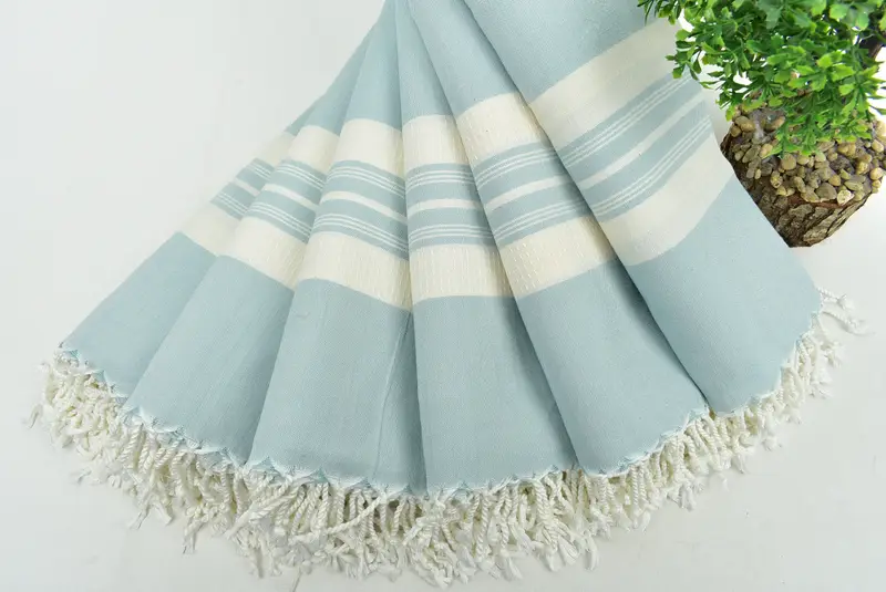 Personalized Beach Towel, 60x38 Cotton Striped Towel, Bridal Shower Gift, Gift Towel, Custom Bath Towel, Girl Trip Party Favor, Wedding Favors - 4