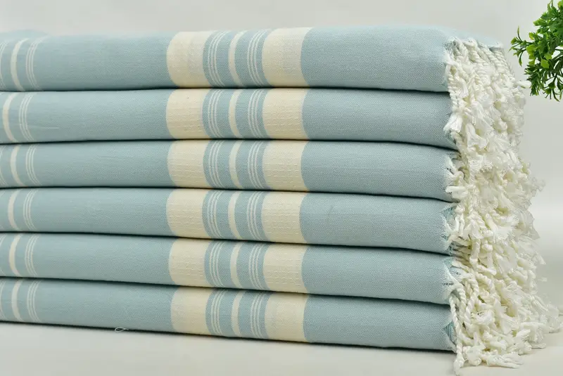 Personalized Beach Towel, 60x38 Cotton Striped Towel, Bridal Shower Gift, Gift Towel, Custom Bath Towel, Girl Trip Party Favor, Wedding Favors - 3