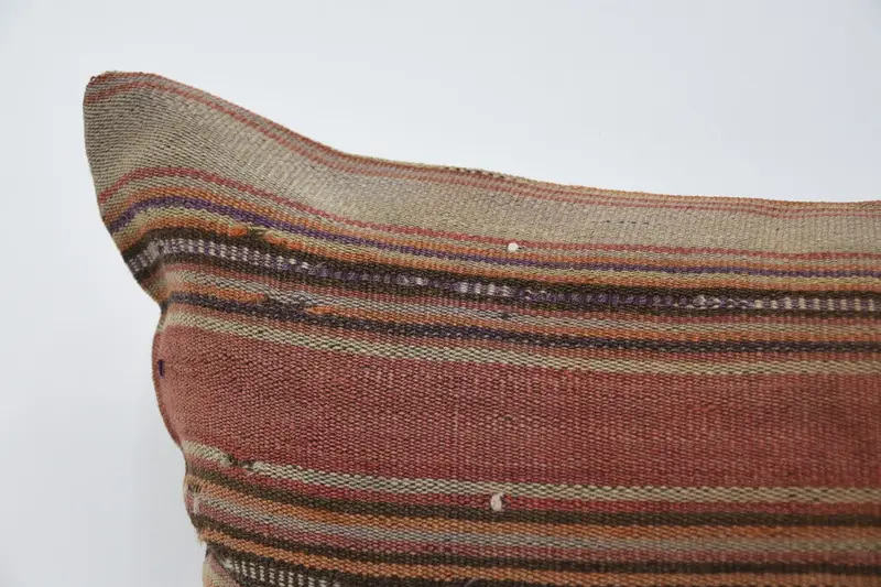 Office Chair Pillow Cover, Retro Pillow Cover, Pillow for Sofa, Pillow Cover, 20x28 Beige Cushion, Turkish Kilim Pillow, Pillow for Couch - 2
