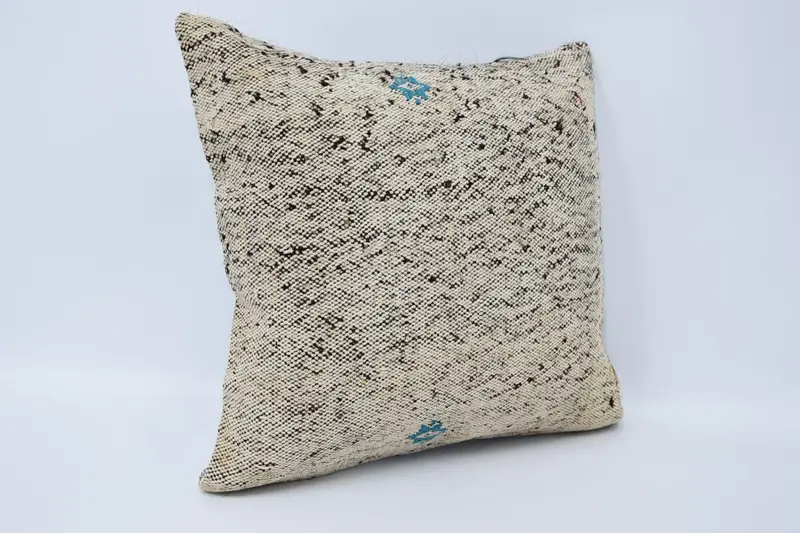 Cushion, Ethnic Throw Pillow Case, Outdoor Pillow Cover, Turkish Pillow, 18x18 Beige Cushion Cover, Interior Designer Pillow, Vintage Pillow - 3