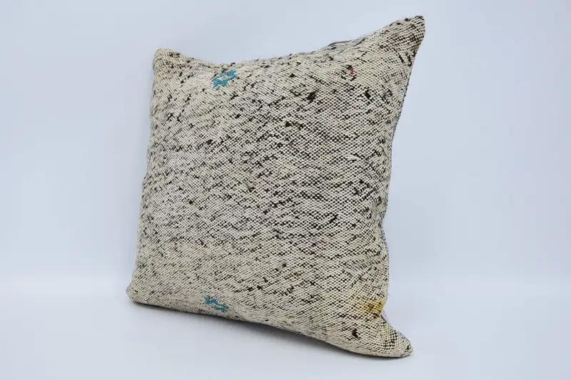 Cushion, Ethnic Throw Pillow Case, Outdoor Pillow Cover, Turkish Pillow, 18x18 Beige Cushion Cover, Interior Designer Pillow, Vintage Pillow - 4