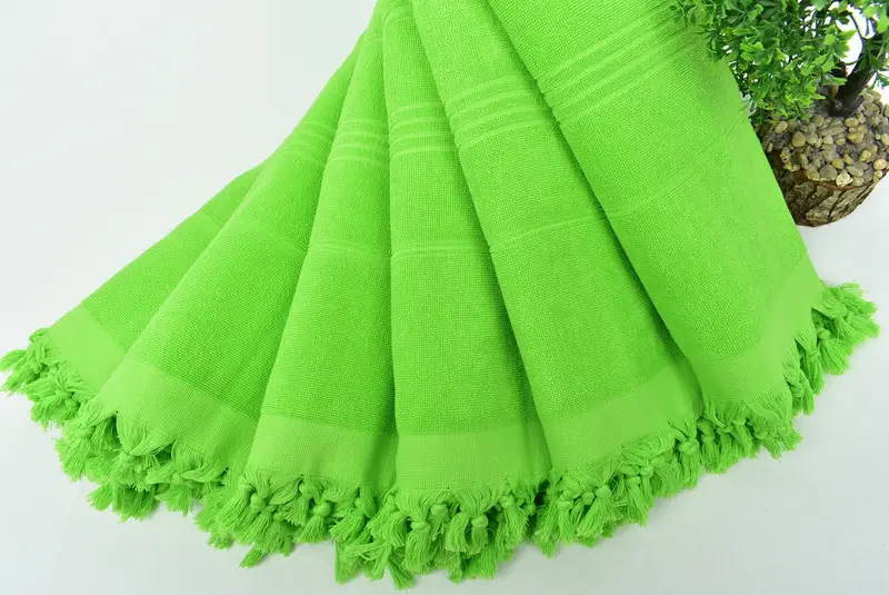 70x36 Cotton Striped Terry Towel, Sand-resistant towel, Sand-Resistant Peshtemal, Housewarming Gift, Turkish Towel Set, Bridal Gifts, Handmade Gift - 4