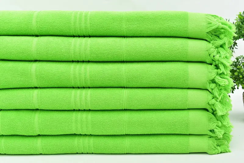 70x36 Cotton Striped Terry Towel, Sand-resistant towel, Sand-Resistant Peshtemal, Housewarming Gift, Turkish Towel Set, Bridal Gifts, Handmade Gift - 3
