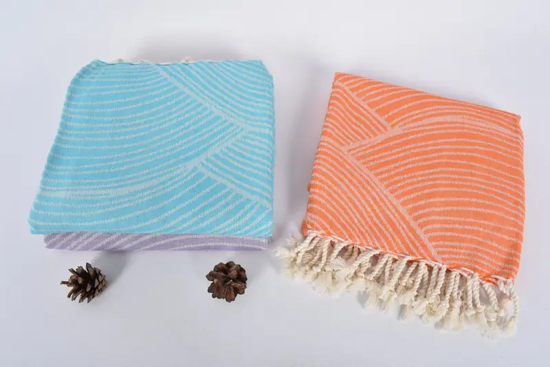 Sand-free towel, 68x40 Cotton Striped Design Towel, Hammam towel, Monogram Towels, Bridal Shower Favor, Custom Bath Towel, Bachelorette Party Favors - 8