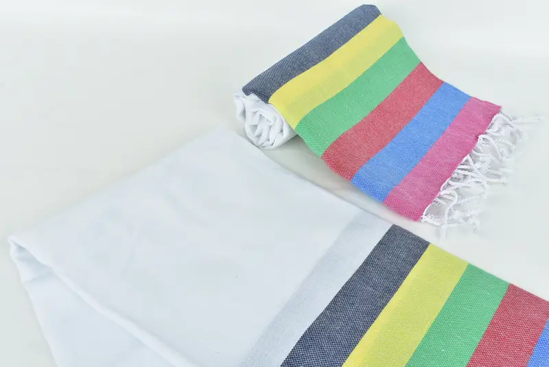 Personalized Turkish Towel, Luxury towel, Turkish beach towel, Spa Towel, Luxury Beach Towel, 70x40 Cotton Striped Towel, Guest Towel, Handmade Gift - 7