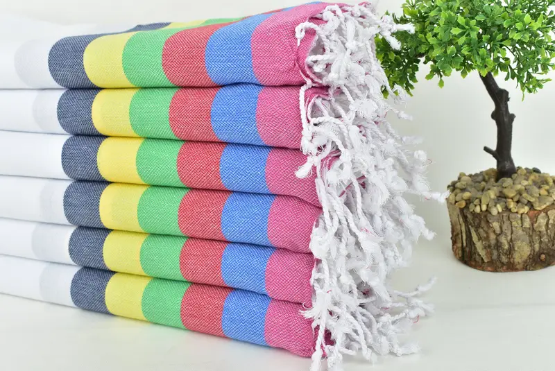 Personalized Turkish Towel, Luxury towel, Turkish beach towel, Spa Towel, Luxury Beach Towel, 70x40 Cotton Striped Towel, Guest Towel, Handmade Gift - 3