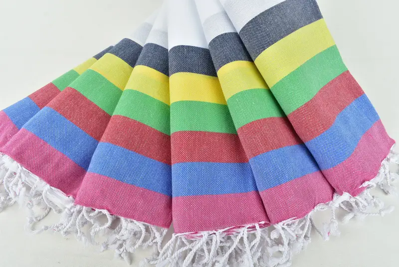 Personalized Turkish Towel, Luxury towel, Turkish beach towel, Spa Towel, Luxury Beach Towel, 70x40 Cotton Striped Towel, Guest Towel, Handmade Gift - 4