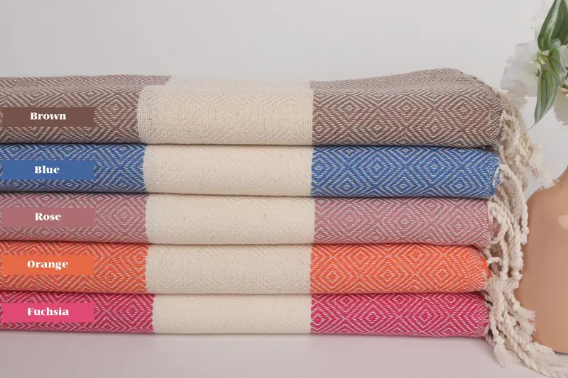 40x20 Cotton Diamond Towel, Small Bath Towels, Custom Hand Towel, Personalized Gifts, Mother Of The Groom Gift, Monogram Turkish Bath Towel - 1