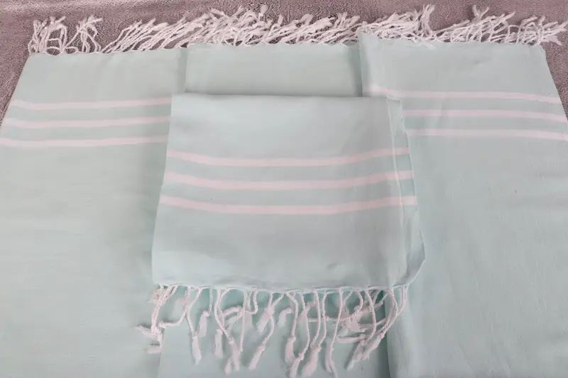 Personalized Gift For Her, Monogrammed Hand Towel, 40x20 Cotton Striped Towel, Best Wedding Gift, Turkish Hand Towel, Personalized Gifts, Xmas Gifts - 4