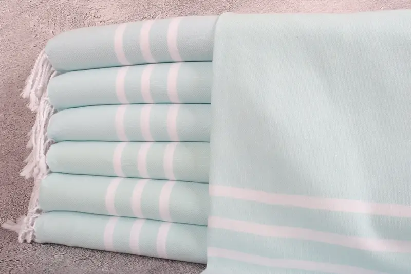 Personalized Gift For Her, Monogrammed Hand Towel, 40x20 Cotton Striped Towel, Best Wedding Gift, Turkish Hand Towel, Personalized Gifts, Xmas Gifts - 1