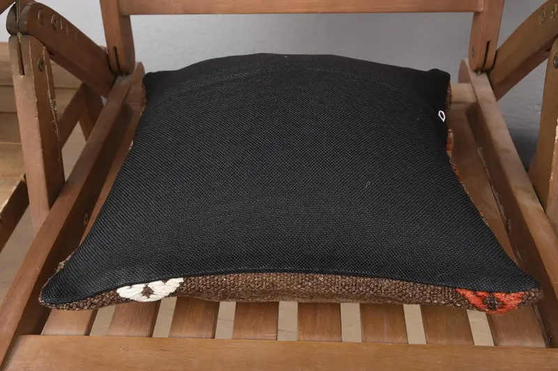 Pillow Cover, Boho Pillow Sham Cover, Outdoor Throw Pillow Sham, Pillow for Sofa, 14x14 Brown Cushion Cover, Home Decor Pillow - 5