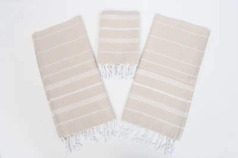 Kitchen Towel, 38x18 Cotton Striped Towel, Gift For Her, Bridal Shower Favor, Xmas Gifts, Turkish Hand Towel, Wedding Hand Made Gift, Wedding Gift - 6
