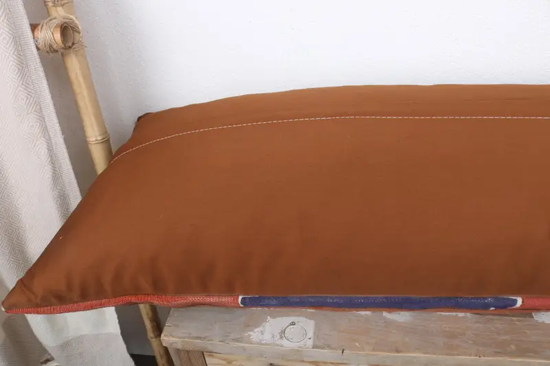 Muted Pillow Cover, Gift Pillow, Retro Throw Pillow Sham, 16x48 Orange Cushion Case, Kilim Pillow Cover, Cushion Cover, Kilim Cushion Sham - 6