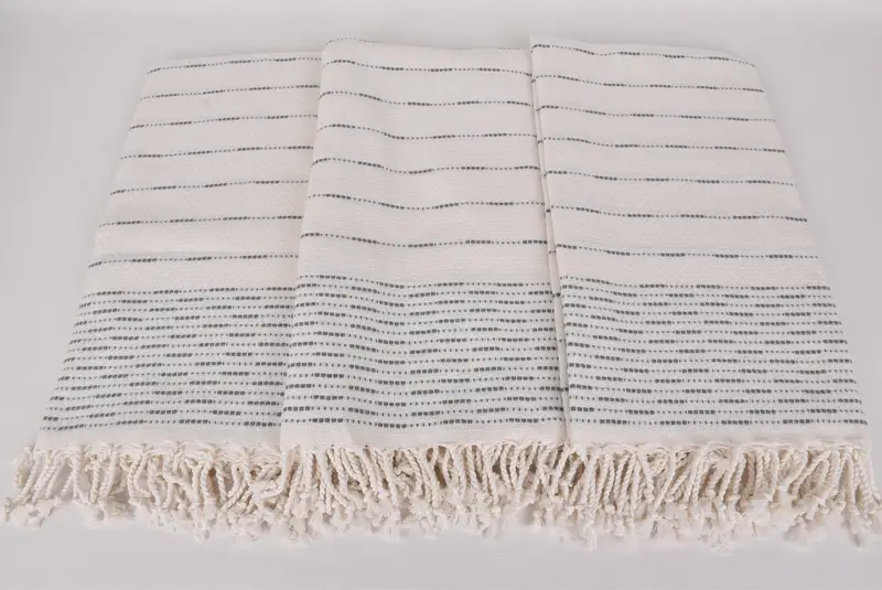 70x38 Cotton Striped Design Towel, Best Beach Towel, Wedding Favors, Gifts For Him, Sand-resistant Turkish towel for the beach, Personalised Gift - 7