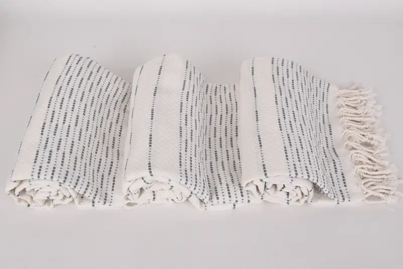 70x38 Cotton Striped Design Towel, Best Beach Towel, Wedding Favors, Gifts For Him, Sand-resistant Turkish towel for the beach, Personalised Gift - 8