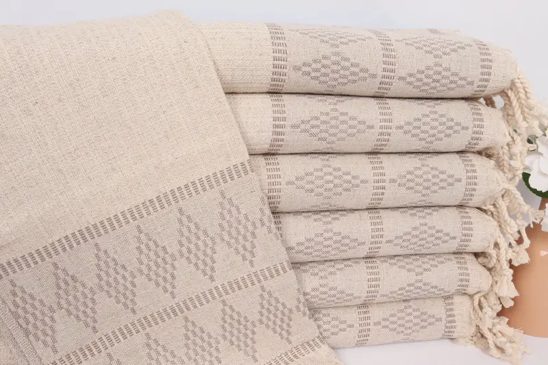 Gym Towel, Bridal Party Gifts, 40x20 Linen Kilim Design Towel, Kitchen Towel, Personalized Dish Towel, Custom Wedding Gifts, Personalized Hand Towel - 1