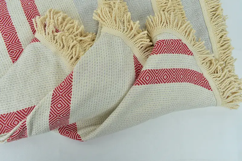 Sand-Resistant Peshtemal, 64x64 Cotton Round Diamond Towel, Turkish hand towel, Monogram Beach Towel, Gym Towel, Christmas Gift, Best Beach Towel - 3