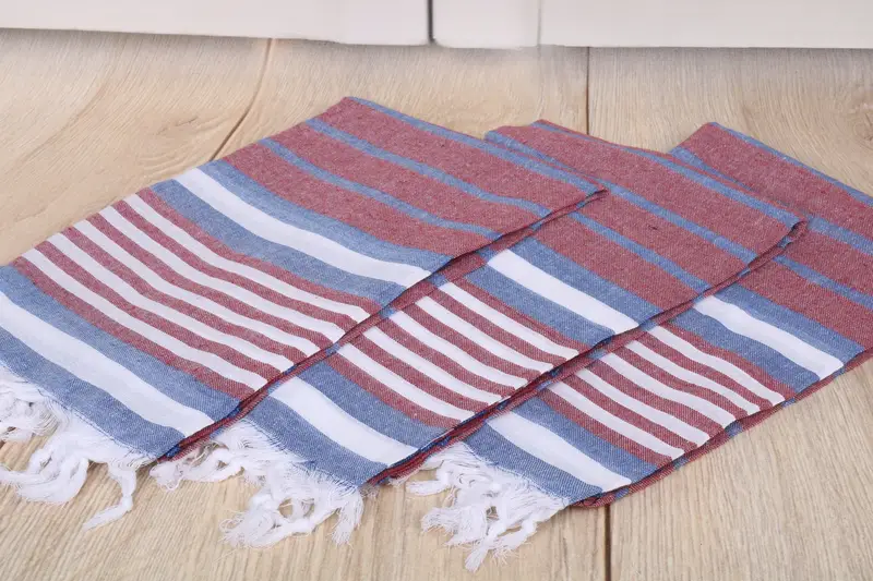 68x40 Cotton Striped Towel, Bridal Shower Gift, Girl Trip Party Favor, Quick-Dry Beach Towel, Monogrammed Beach Towel, Yoga Towel, Personalize Gift - 6
