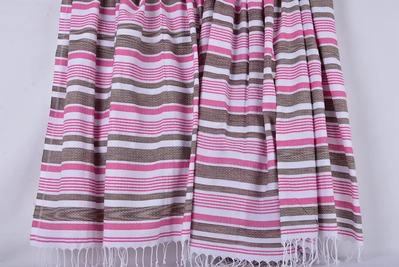 Custom Towel, Beach Theme Wedding Gift, Handmade Gift, Personalized Gift For Her, Bachelorette Party Gifts Bridesmaids, 70x40 Cotton Striped Towel - 8