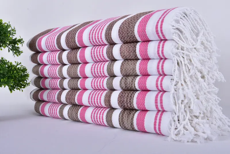 Custom Towel, Beach Theme Wedding Gift, Handmade Gift, Personalized Gift For Her, Bachelorette Party Gifts Bridesmaids, 70x40 Cotton Striped Towel - 3