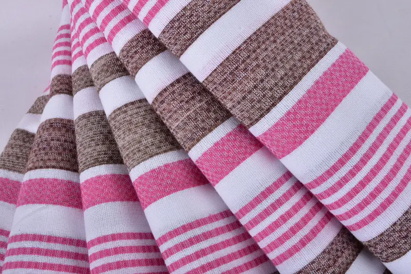 Custom Towel, Beach Theme Wedding Gift, Handmade Gift, Personalized Gift For Her, Bachelorette Party Gifts Bridesmaids, 70x40 Cotton Striped Towel - 5