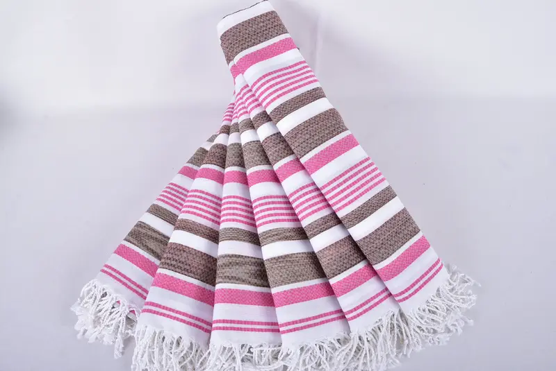 Custom Towel, Beach Theme Wedding Gift, Handmade Gift, Personalized Gift For Her, Bachelorette Party Gifts Bridesmaids, 70x40 Cotton Striped Towel - 4