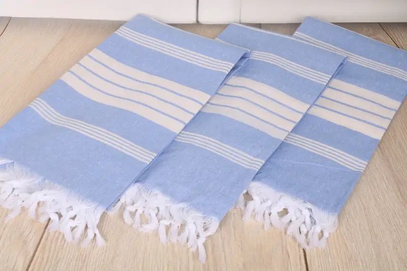 Personalized Beach Towel, Fouta towel, Organic Towel, Christmas Gift, Scarf Towel, 68x36 Cotton Striped Towel, Kids Beach Towel, Quick-dry peshtemal - 6