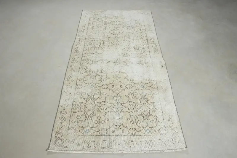 Alfombra Elegante Beige 9x1,5m Diseño Abstracto