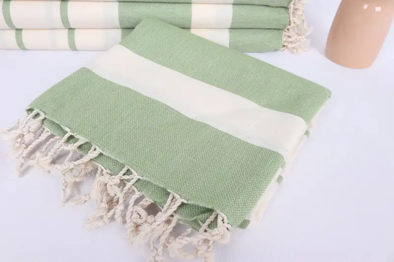 Soft organic Turkish peshtemal for luxury spa use, Spa Towel, Home Decor Gifts, Bath towel, 70x40 Cotton Striped Towel, Birthday Gift, Hammam towel - 5