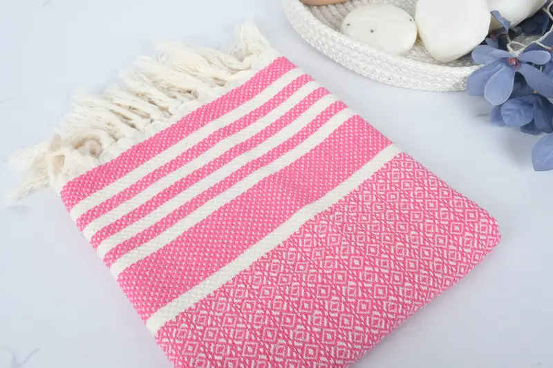 Personalized Turkish Towel, Personalized Hand Towel, Personalized Kitchen Towel, Wedding Gift, 32x16 Cotton Diamond Towel, Custom Turkish Towel - 6