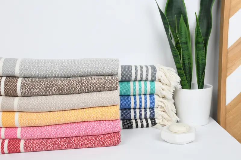 Personalized Turkish Towel, Personalized Hand Towel, Personalized Kitchen Towel, Wedding Gift, 32x16 Cotton Diamond Towel, Custom Turkish Towel - 2