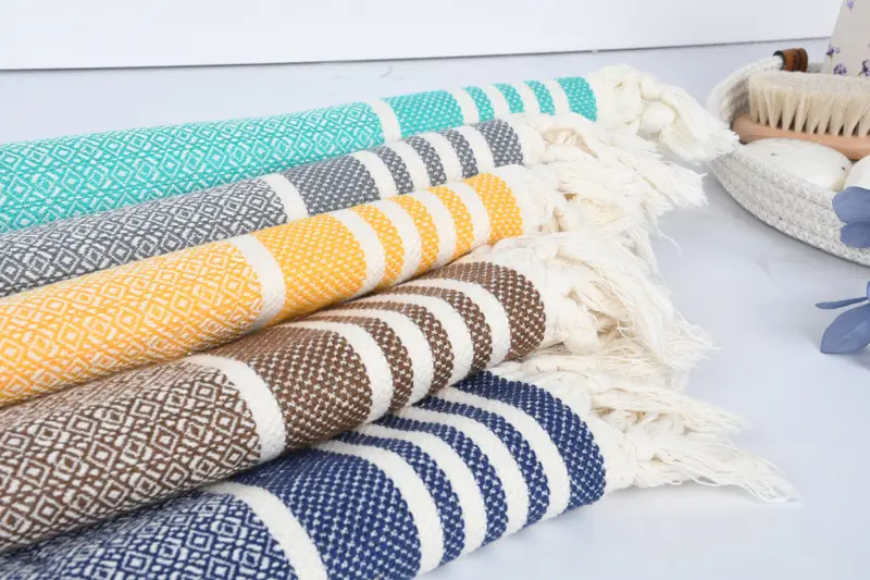 Personalized Turkish Towel, Personalized Hand Towel, Personalized Kitchen Towel, Wedding Gift, 32x16 Cotton Diamond Towel, Custom Turkish Towel - 3