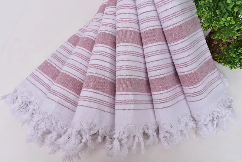 68x32 Cotton Striped Towel, Custom Turkish Towel, Monogrammed Beach Towel, Turkish beach towel, Holiday Towel, Luxury towel, Merry Christmas Gifts - 4