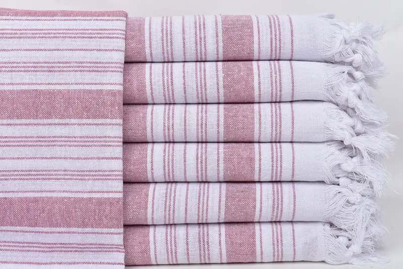 68x32 Cotton Striped Towel, Custom Turkish Towel, Monogrammed Beach Towel, Turkish beach towel, Holiday Towel, Luxury towel, Merry Christmas Gifts - 1
