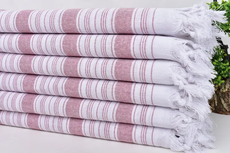 68x32 Cotton Striped Towel, Custom Turkish Towel, Monogrammed Beach Towel, Turkish beach towel, Holiday Towel, Luxury towel, Merry Christmas Gifts - 3