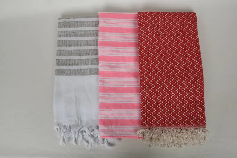 Handwoven organic Turkish towel for spa, Bridal Shower Gifts, Thin towel, Best Friend Gift, Spa Towel, Quick-dry towel, 70x40 Cotton Set of 10 Towel - 8