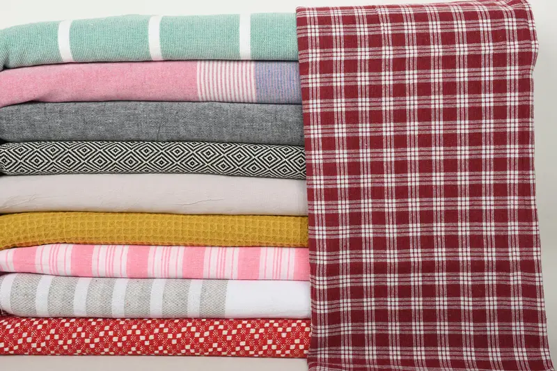 Handwoven organic Turkish towel for spa, Bridal Shower Gifts, Thin towel, Best Friend Gift, Spa Towel, Quick-dry towel, 70x40 Cotton Set of 10 Towel - 2